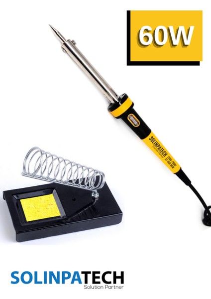 Solinpatech 60W Profesyonel Yüksek Sıcaklığa Dayanıklı Resistörlü Kalem Havya Pasta Stand Lehim Bant modelleri