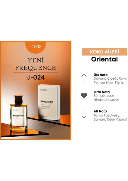 U-24 Frequence Unisex Parfüm Edp 50 ml fiyatları