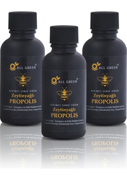 3'lü Paket: Zeytinyağlı Propolis | %100 Doğal, Koruyucusuz, Katkısız