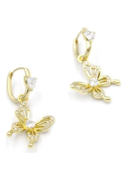 Kelebek Küpe - Altın