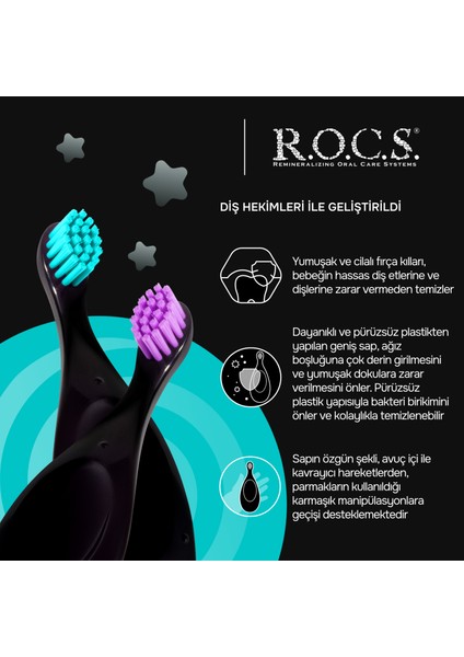 Baby Neon 0-3 Yaş Için Ekstra Yumuşak Diş Fırçası - Mavi fiyatları