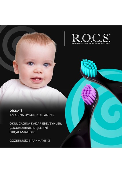 Baby Neon 0-3 Yaş Için Ekstra Yumuşak Diş Fırçası - Mavi