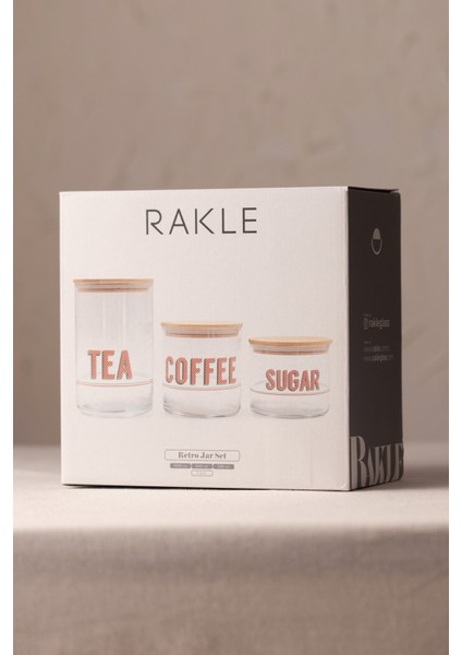 Retro Jar 3'lü Kavanoz Seti 1050 cc/ 600 cc/ 535 cc