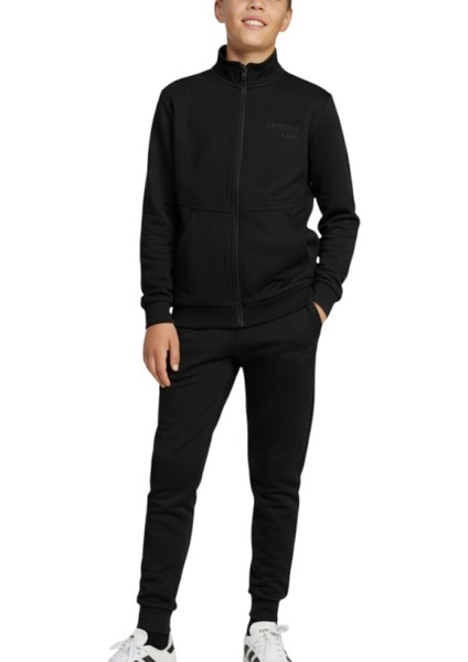 Garson Ceket/jogger Siyah Çocuk Eşofman Takımı