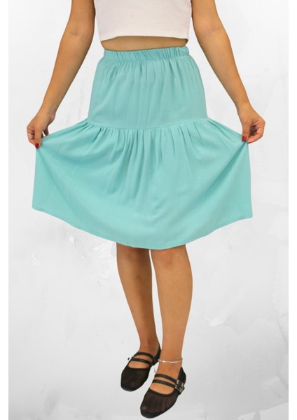 Midi Boy Viskon Kumaş Kadın Şort Etek indirimleri