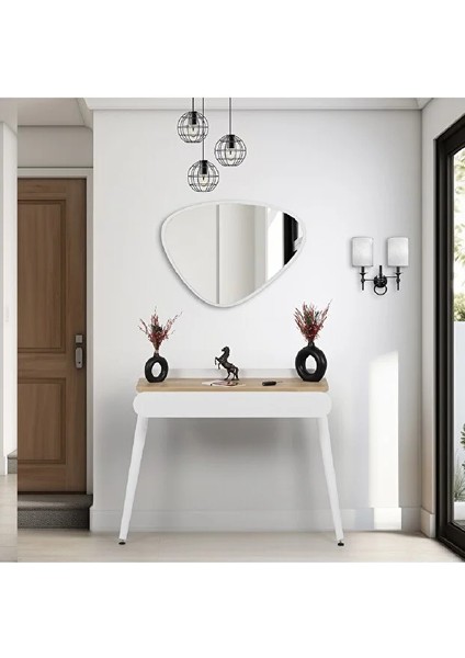 Flora Aisa Meşe (90X32 Cm) Dresuar / Aynalı Dresuar / Çekmecelidresuar /antre Dresuar fiyatları