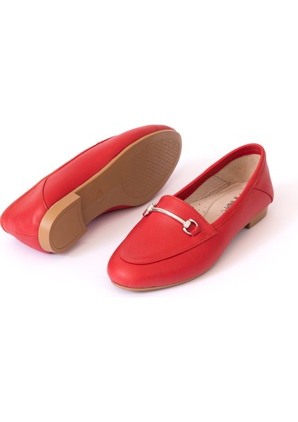 Hakiki Deri Kadın Babet Ayakkabı 25PST6032 fırsatları