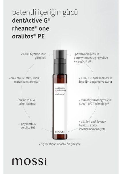 Mossi Postbiotic Ağız Spreyi fiyatları