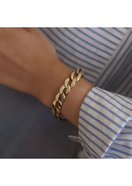 Badem Hallow Altın Bileklik