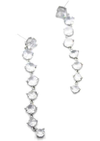 Zirkon Taşlı Küpe - Gümüş fiyatları