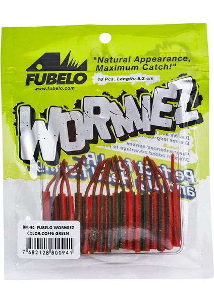 Wormiez 5.2 cm Lrf Silikon Yem Coffe Green