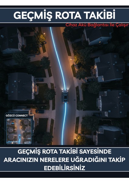 Connect Takip Cihazı Anlık Konum Takibi Geçmişe Dönük Veri Araç Motor Gizli Takip Cihazı Geofenceli indirimleri