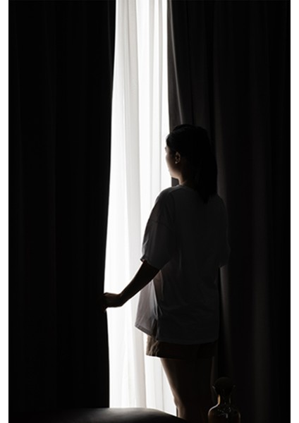 Kahverengi Blackout, Işık Geçirmez, Karartma Perde, Pilesiz, Lüks, Tek Kanat, Güneşlik