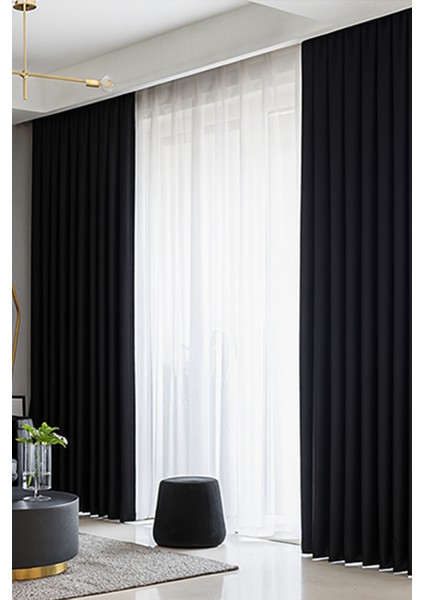 Siyah Blackout, Işık Geçirmez, Karartma Perde, Pilesiz, Lüks, Tek Kanat, Güneşlik fiyatları