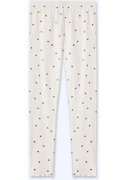 Kız Çocuk Fitilli Taytlı Takım Ekru Renk fırsatları