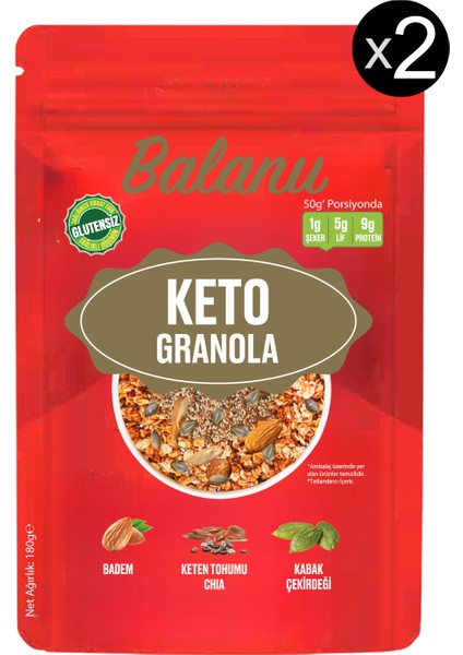 Keto Granola 200 gr X2ADET