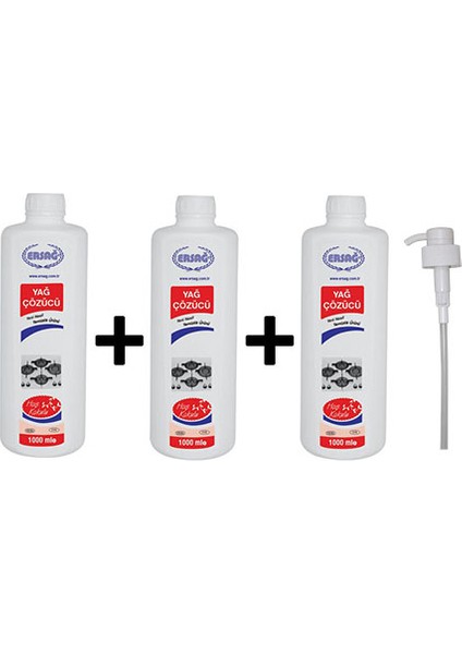 3x1000 Ml Yağ Çözücü Doğal Ürün
