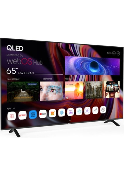 SN65QMN252 65" 165 Ekran Dahili Uydu Alıcılı 4K Ultra HD Smart QLED TV