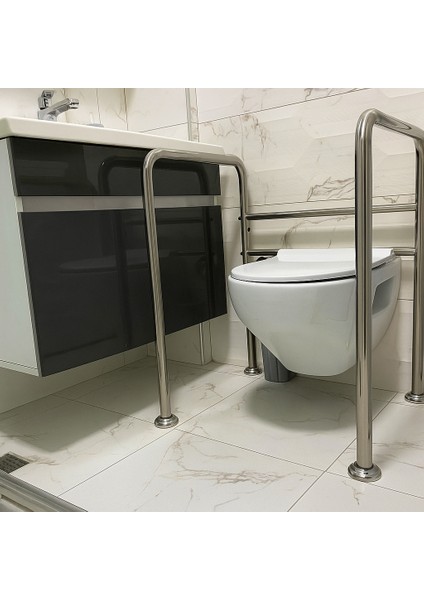 Engelli Klozet Yanı Tutunma Barı - Bedensel Engelliler İçin