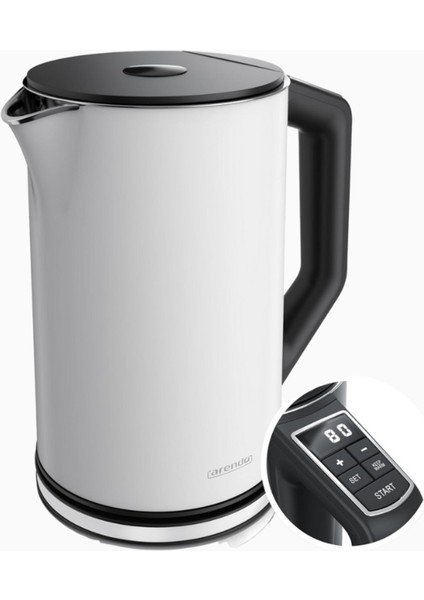 Elegant Paslanmaz Çelik Su Isıtıcısı, 1,5 L, 2200W, 5 Kademeli 40-100°C Sıcaklık Ayarı modelleri