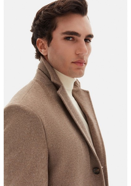 Ds Damat Regular Fit Vizon Mono Yaka Kaşe Kaban 5HF08ORT10000 fiyatları