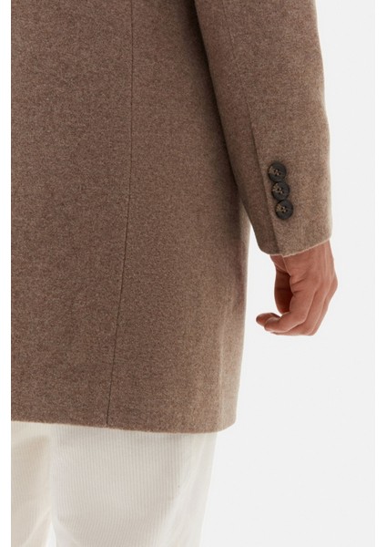 Ds Damat Regular Fit Vizon Mono Yaka Kaşe Kaban 5HF08ORT10000