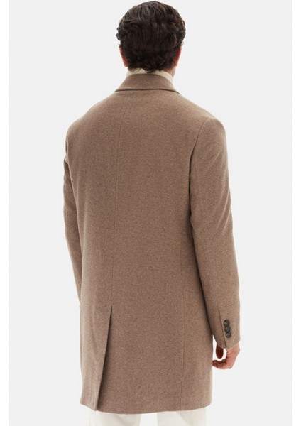 Ds Damat Regular Fit Vizon Mono Yaka Kaşe Kaban 5HF08ORT10000