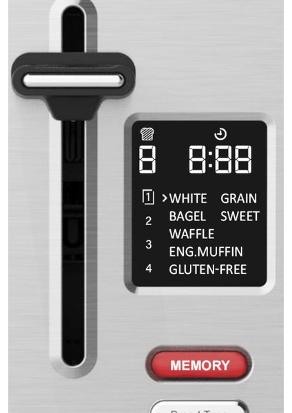 Tasarım Tost Makinesi Dijital 2s, Ekstra Geniş Yuvalar, 7 Programlı fiyatları