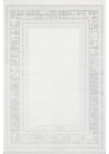 Caliente 4921 Gri - Viskon Dokuma Halı | Şık Modern Halı Modeli