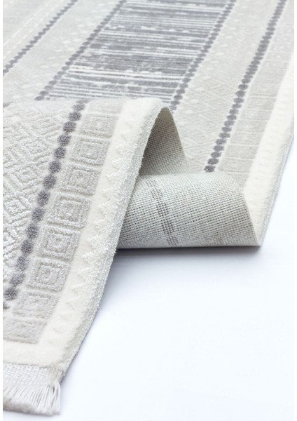 Caliente 4921 Gri - Viskon Dokuma Halı | Şık Modern Halı Modeli modelleri