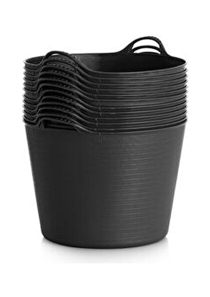 Elastik Kova 42 Litre Ergonomik Tasarım Bahçe ve Temizlik İçin Yüksek Kapasite indirimleri