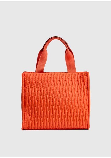 Suni Deri Kolon Saplı Fermuarlı Nikel Aksesuarlı El Çantası