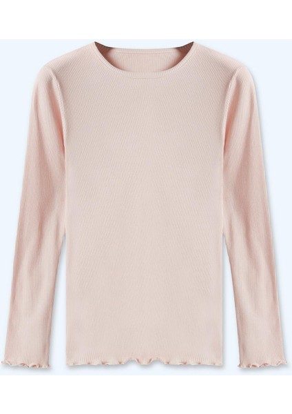 Kız Çocuk Fitilli Taytlı Takım Somon Renk modelleri