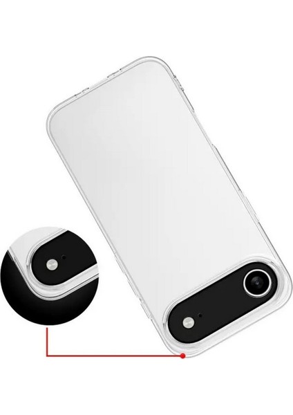 Iphone 17 Aır Uyumlu Şeffaf Kılıf Silikon ve Esnek