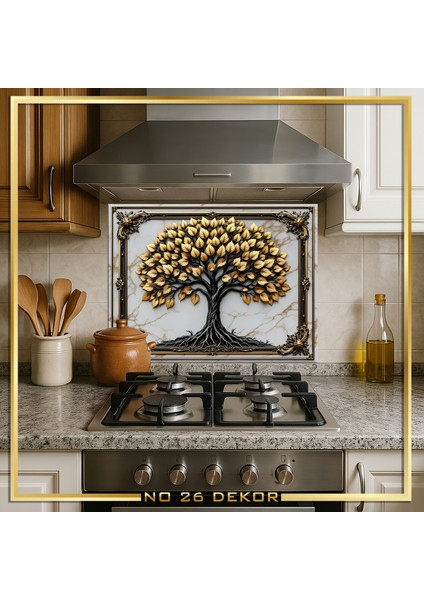 Temperli Cam Mutfak Tezgâh Arası modelleri