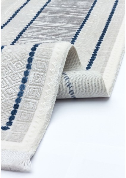 Caliente 4923 Mavi - Viskon Dokuma Halı | Şık Modern Halı Modeli fiyatları