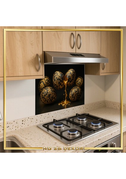 Temperli Cam Mutfak Tezgâh Arası