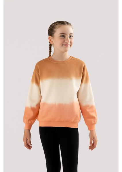 Batik Blok Desen Kız Çocuk Sweat