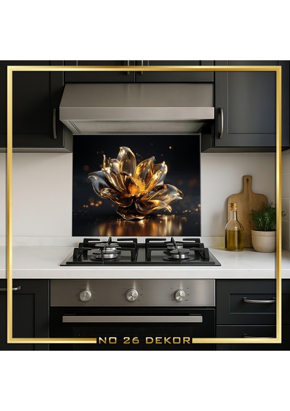 Temperli Cam Mutfak Tezgâh Arası