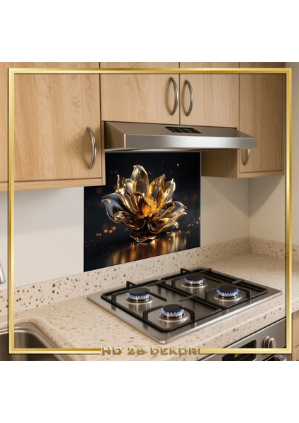 Temperli Cam Mutfak Tezgâh Arası