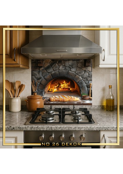 Temperli Cam Mutfak Tezgâh Arası modelleri