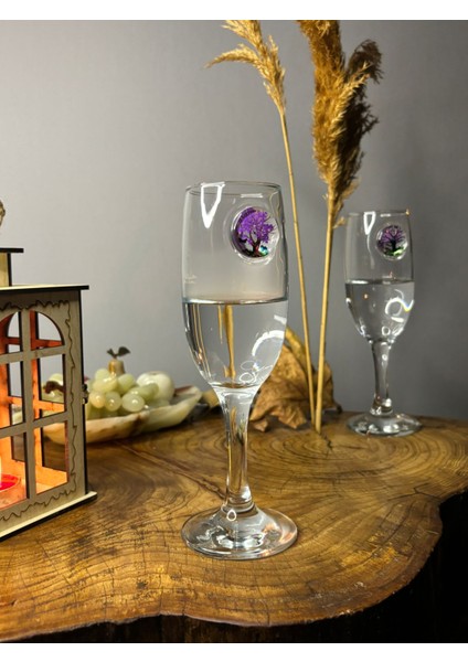 Mor Ağaç Kokteyl Seti 2'li - (kahve yanı su/kokteyl bardağı) 190 ml fırsatları