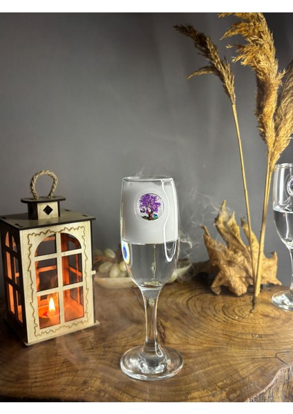 Mor Ağaç Kokteyl Seti 2'li - (kahve yanı su/kokteyl bardağı) 190 ml indirimleri