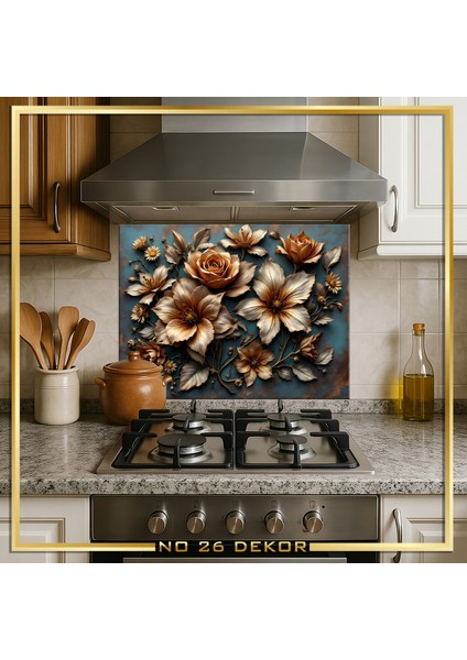 Temperli Cam Mutfak Tezgâh Arası modelleri