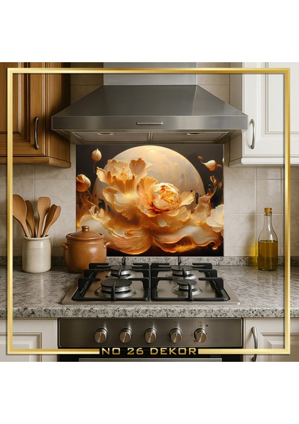 Temperli Cam Mutfak Tezgâh Arası modelleri