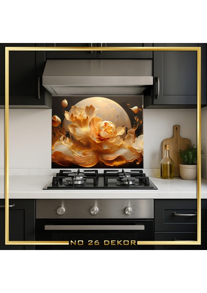 Temperli Cam Mutfak Tezgâh Arası