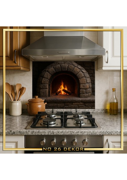 Temperli Cam Mutfak Tezgâh Arası modelleri