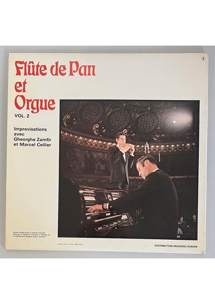 Gheorghe Zamfir Et Marcel Cellier Improvisations Pour Flûte De Pan Et Orgue Vol. 2 Lp Plak fiyatları
