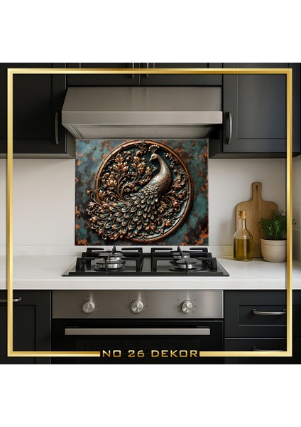 Temperli Cam Mutfak Tezgâh Arası