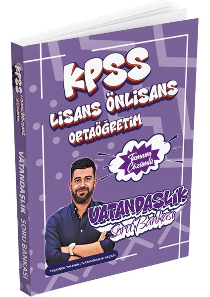 2026 Kpss Vatandaşlık Tamamı Çözümlü Soru Bankası Taşkıner Yalman